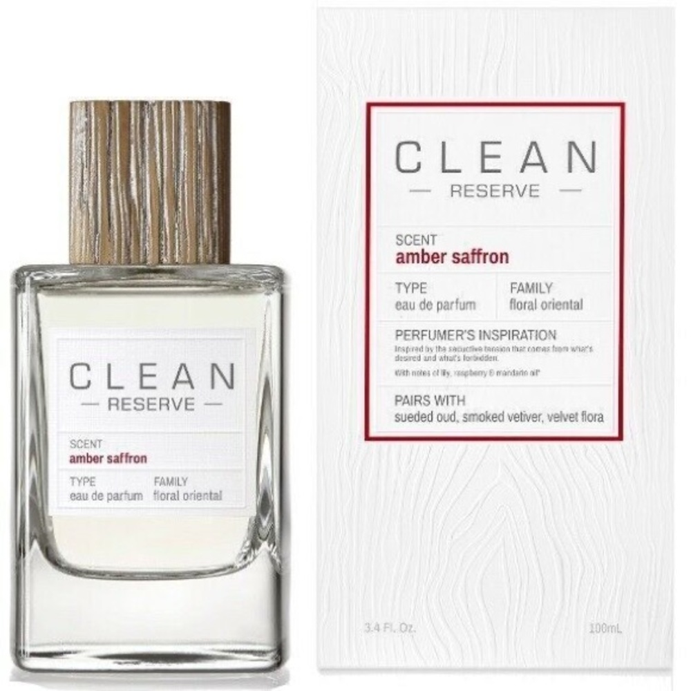 Clean reserve amber saffron